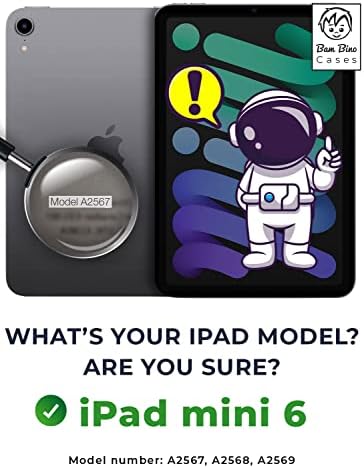 חליפת חלל BAM BAN עבור iPad Mini 6 Case Kids, iPad Mini Deneration Deneration Case לילדים | תוכנן באוסטרליה, מיועד